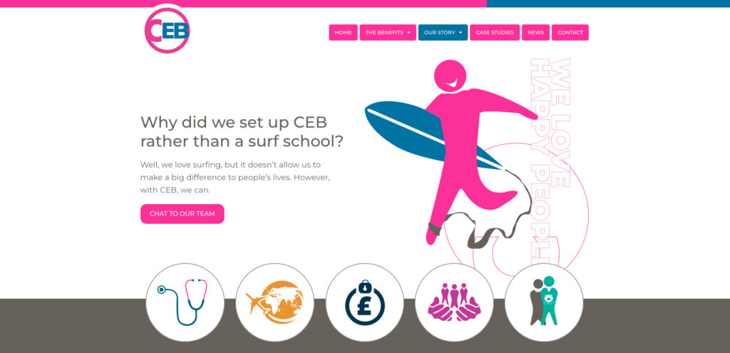 Mashuni designed CEB website launch